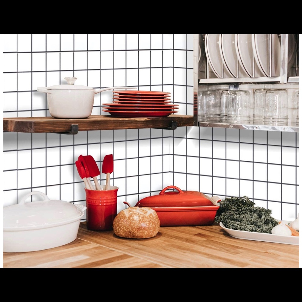 Kitchen Wallpaper Backsplash Self-Adhesive